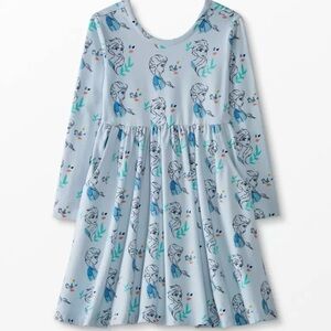 Hanna Andersson Frozen 2 Printed Long Sleeve Skater Dress